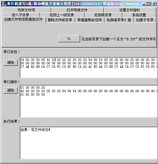 单片机读写U盘